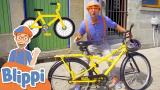 Blippi Learns & Explores The Town on a Bicycle | Educational Videos For Kids