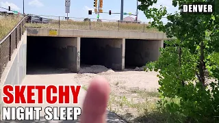 I Slept Overnight In This Scary Tunnel | Urban Stealth Camping