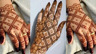 latest check pattern mehndi design for beginners | easy bridal mehndi designs | mehndi designs