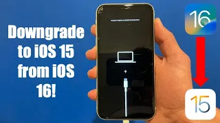 How to Downgrade to iOS 15 from iOS 16
