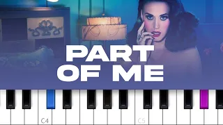 Katy Perry - Part Of Me  (piano tutorial)