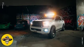 The ULTIMATE off-roading Toyota | Toyota Sequoia Aloffroad Roof Rack & Light Bar