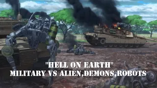 "Hell on earth" Anime Military VS Alien,Demons,Robots [TH & ENG Lyrics]