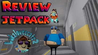 Review JETPACK in BARRY'S PRISON RUN! (First Person Obby!)