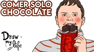 ¿Qué pasa si SOLO COMES CHOCOLATE? 🍫☠️ |  Draw My Life en Español