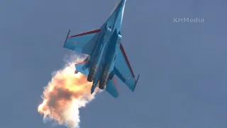 Su-35 aerobatics Russian Knights forum Army 2020 Kubinka