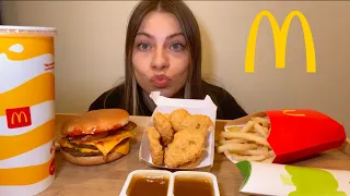 ASMR McDonald’s Mukbang | Double Cheeseburger, Nuggets, Fries & Apple Pie