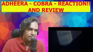 Cobra - Adheeraa Lyric | Chiyaan Vikram | @A. R. Rahman | [REACTION]