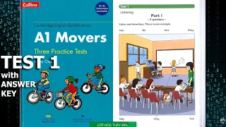 A1 Movers 3 Practice Tests 1 COLLINS - Listening Test 1 (ĐÁP ÁN & SÁCH PDF phần mô tả)