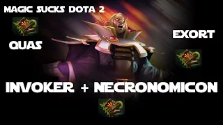 Как играть на Инвокере? Гайд на Invoker Дота 2 (Quas-Exort через Necronomicon) Dota 2 Guide