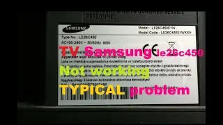 Samsung le26c450e1w не включається