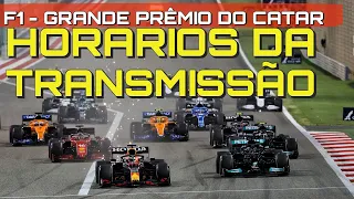 F1 - GRANDE PRÊMIO DO CATAR - HORÁRIOS DA TRANSMISSÃO NA BAND