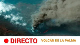 Sigue la caída de LAVA del volcán de LA PALMA al MAR en TAZACORTE | RTVE Noticias