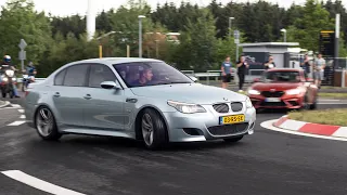 Crazy BMW's Drifting Roundabout in Rain - M5 E60 Eisenmann, M2 Competition, M3 F80, 550hp M4 Etc!!