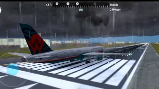 US Airways crash simulation | flight simulator | fly wings 2018