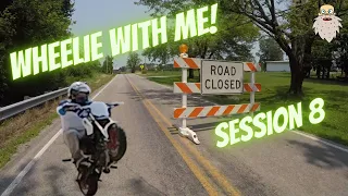 How To Wheelie With Me Progression | MotoVlog | Session 8 | 2021 | GROM | GromBeardo