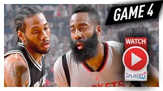 James Harden vs Kawhi Leonard Game 4 MVP Duel Highlights (2017 Playoffs WCSF) Spurs vs Rockets