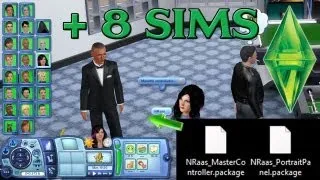 Cómo controlar más de 8 sims en Los Sims 3 - Mods Master Controller y Portrait Panel