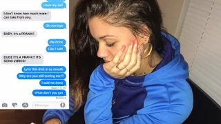 LYRIC PRANK TURNS INTO A BREAK UP PRANK ON BOYFRIEND!!!  (CHERISH - UNAPPRECIATED)