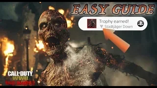 WWII ZOMBIES - "THE SHADOWED THRONE" EASY EASTER EGG GUIDE! SKIP THE MORSE CODE! *STADTJAGER DOWN*