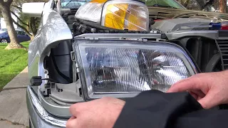 Replacing the Headlight "Glass" & Turn Signal on a 1994-2000 Mercedes W202 C230