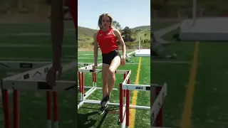 Hurdle Staggar: to improve coordination, cognition, and mobility #shorts #hurdles #drills