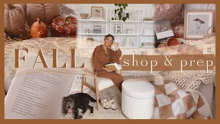 FALL SHOP & PREP WITH ME | Thrifting, HomeGoods, World Market, Target & full fall decor haul! 🍂