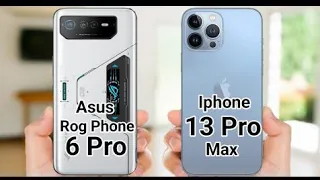 Asus rog phone 6 pro vs iphone 13 pro max camera | Antutu benchmark | speed test | battery | chargin