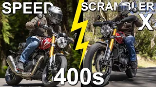 Triumph Speed 400 or Scrambler 400 X: Road vs Scrambler