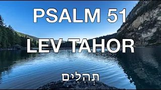 PSALM 51 LYRICS ENGLISH HEBREW TEHILLIM 51 - LEV TAHOR