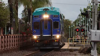 10/8/21 Railfanning Carlsbad Feat. NCTC 2309 w/ new paint/e-bell, NCTC 3001, 90mph Surfliners & More