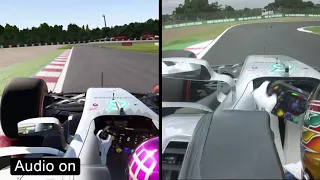 F1 2017 VS Real Life (Lewis Hamilton's Pole Lap at Suzuka, Japan)