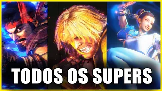 TODOS OS SUPER ESPECIAIS DO STREET FIGHTER 6 - 4K 60FPS