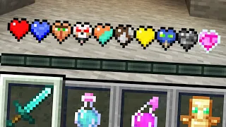 Minecraft but there are MORE Custom Hearts