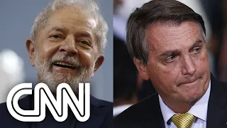 Lula tem 41,3% das intenções de voto e Bolsonaro, 26,6%, diz pesquisa da CNT | CNN PRIME TIME