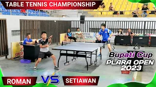Roman Junior SUKABUMI vs Setiawan JAKARTA Table Tennis Championship Men's Singles Bupati Cup  2023