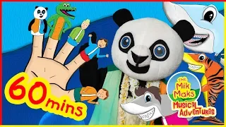 The Finger Family Song with Baby Shark & More | Nursery Rhymes for Kids | The Mik Maks