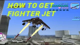 How to Get Fighter Jet Plane in GTA Vice City || How to take Jet Plane on Military Base!