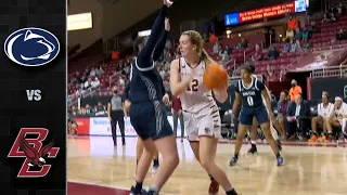 Penn State vs. Boston College Women's Basketball Highlights (2021-22)