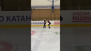 Алина Загитова и Дмитрий Соловьёв в паре тренируются перед Шоу Татьяны Навки "Аленький цветочек".