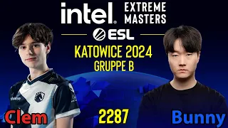 Panzer Run-By! -  🇰🇷 Clem (T) vs 🇰🇷 Bunny (T) - IEM Katowice 2024 - Gruppe B - SC2 - 2287