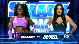 WWE Naomi vs Sonya Deville 1/2 - Full Match Jan,28 2022.