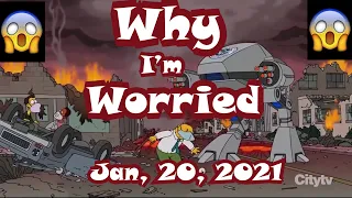 the simpsons predictions -Why im worried about the Simpsons Prediction for 2021| January 20, 2021.