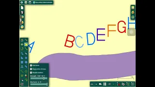 Alphabet song jumping algodoo