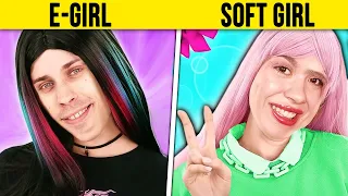 LEPSZA W SZKOLE? E-GIRL vs SOFT GIRL || MOJA REAKCJA NA 123 GO!