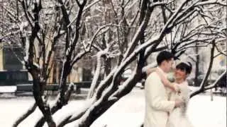 Зимняя свадьба. Нежное свадебное видео.