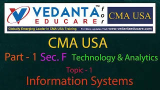 CMA USA / Part 1 /Sec. F/ Technology and Analytics / Topic 1/Information Systems.