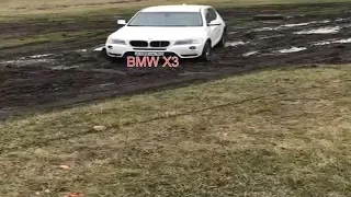 BMW X3 по грязи (off road)