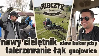 9. Nowy cielętnik, talerzowanie łąk, siew kukurydzy i ciąg dalszy wylewania gnojowicy - JurczykFARM