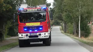 [Brandausbruch bei Illegaler Party - FEU MANV 20] Einsatzfahrten Feuerwehr Buchholz i.d. Nordheide